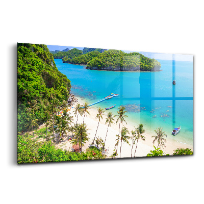 Skleněný obraz na zeď Národní park Koh Samui Thajsko