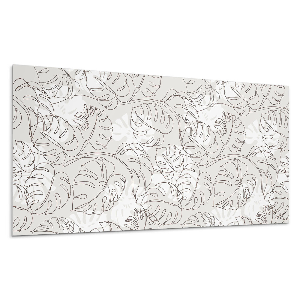 Panel na zeď Vzorek listů s čárami