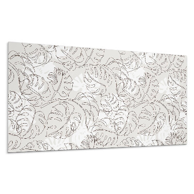 Panel na zeď Vzorek listů s čárami