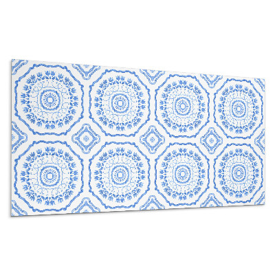 Nástěnný panel Květinový motiv v kruhu