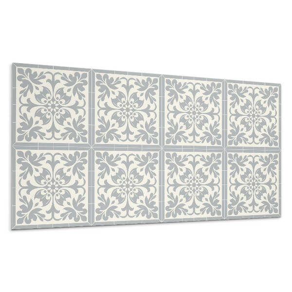 Dekoracni panel Rostlinný vzor na dlaždicích