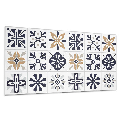 Nástěnný panel Dekorativní vzory v dlaždicích