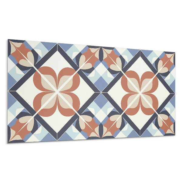 Nástěnný panel Symetrický květinový vzor