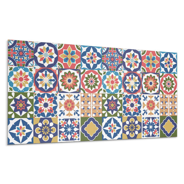 Nástěnný panel Mozaikové vzory ve čtvercích