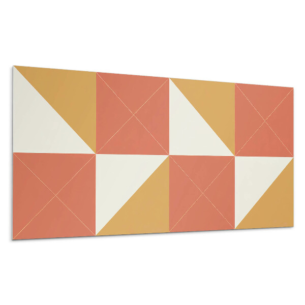 Panel na zeď Geometrie v teplých tónech