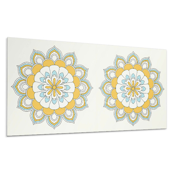 Nástěnný panel Květinový vzor mandaly