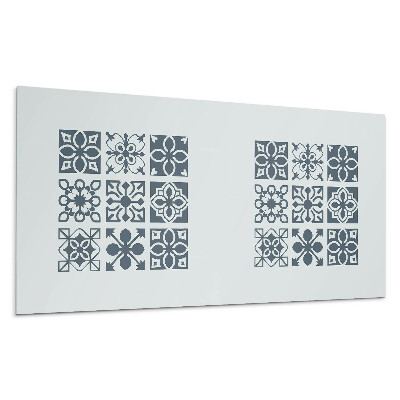 Nástěnný panel Geometrické vzory ve čtvercích