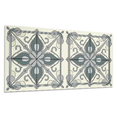 Pvc obkladový panel Květinový vzor s ornamenty