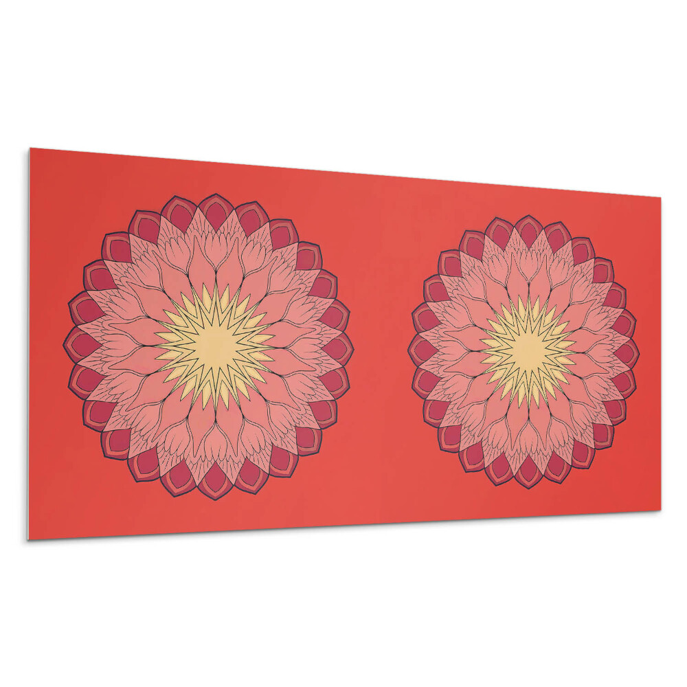 Dekoracni panel Květinový vzor mandaly