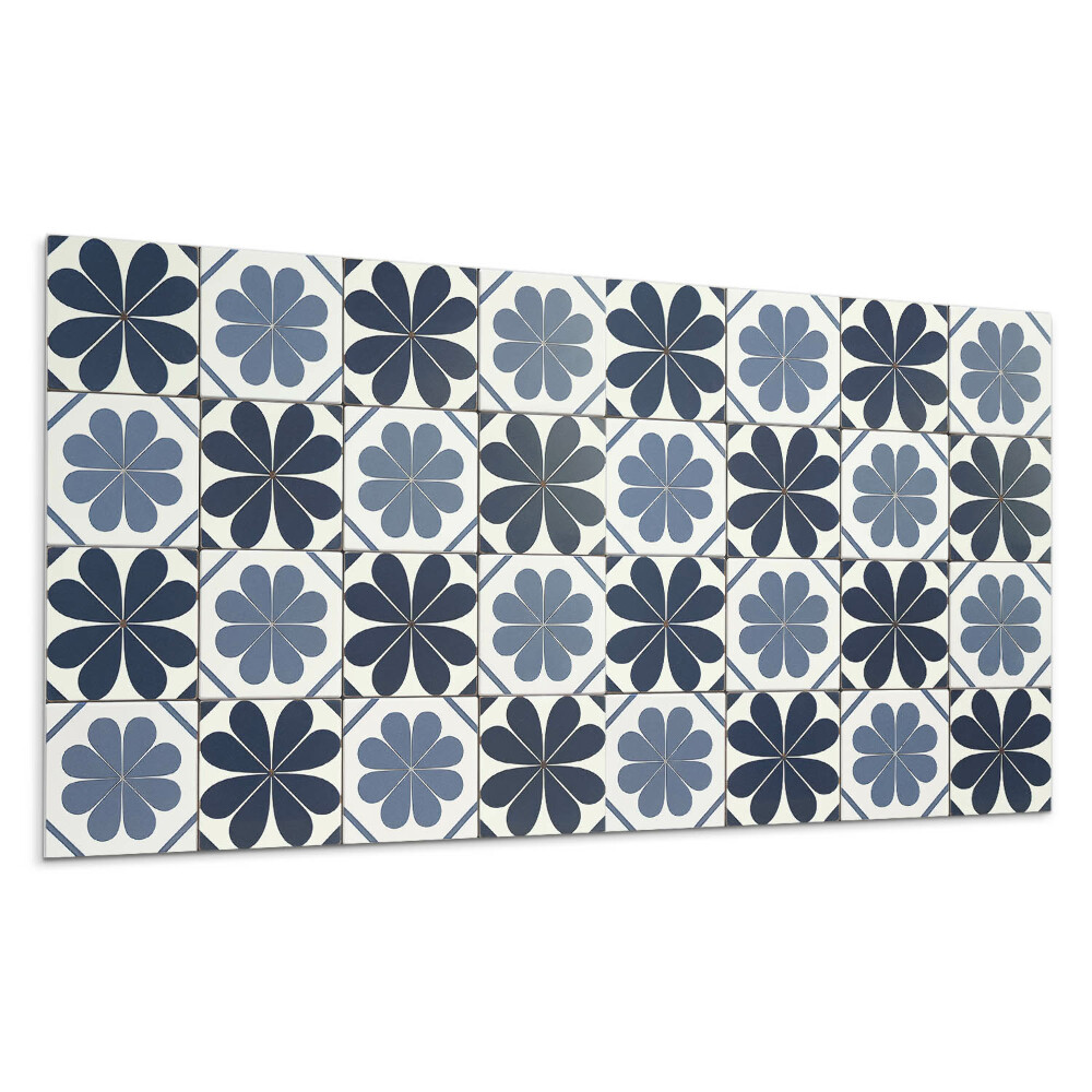 Panel na zeď Květinový vzor na dlaždicích