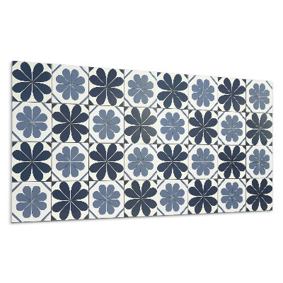 Panel na zeď Květinový vzor na dlaždicích