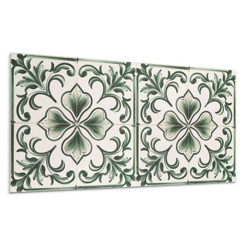 Nástěnný panel Vzorek s listy a srdíčky