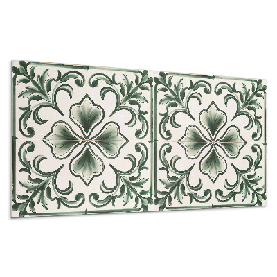 Nástěnný panel Vzorek s listy a srdíčky