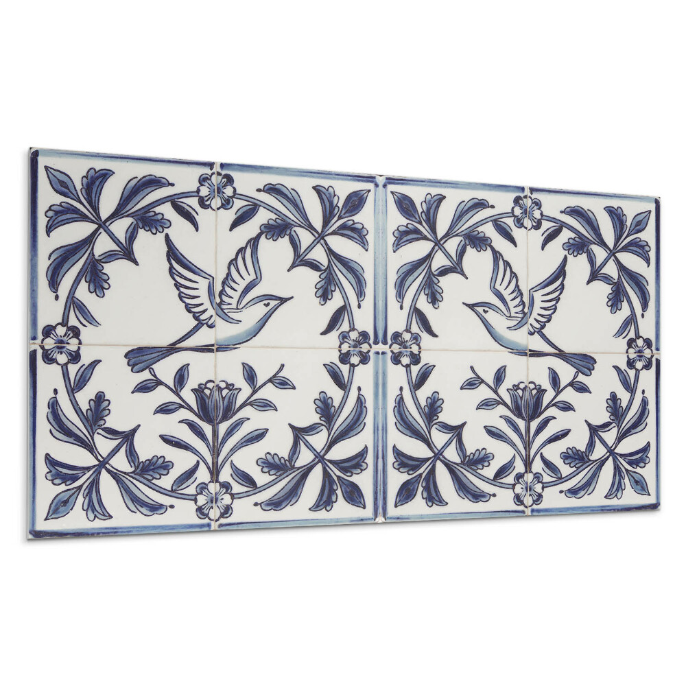 Dekoracni panel Motiv ptáka mezi rostlinami