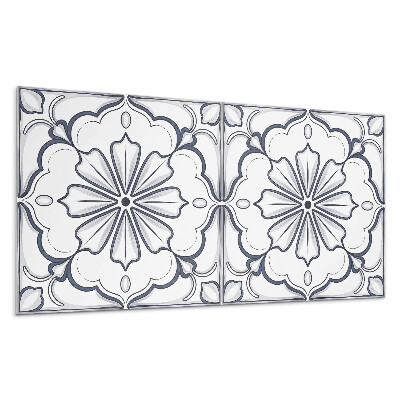 Nástěnný panel Květinový vzor na dlaždici