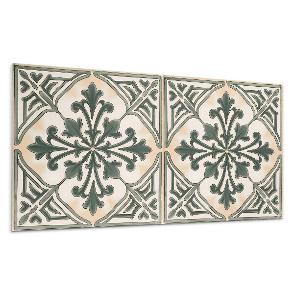 Dekoracni panel Rostlinný vzor ve čtverci