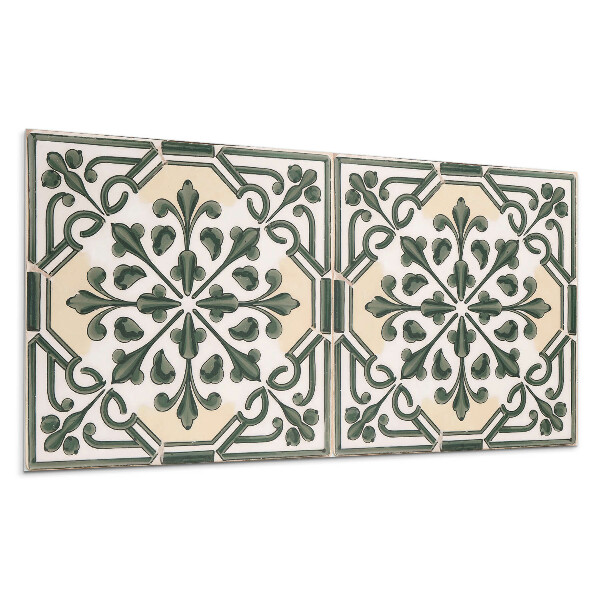 Panel na zeď Rostlinný vzor na dlaždici