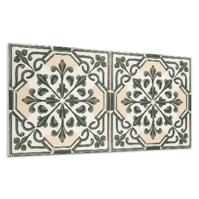 Panel na zeď Rostlinný vzor na dlaždici