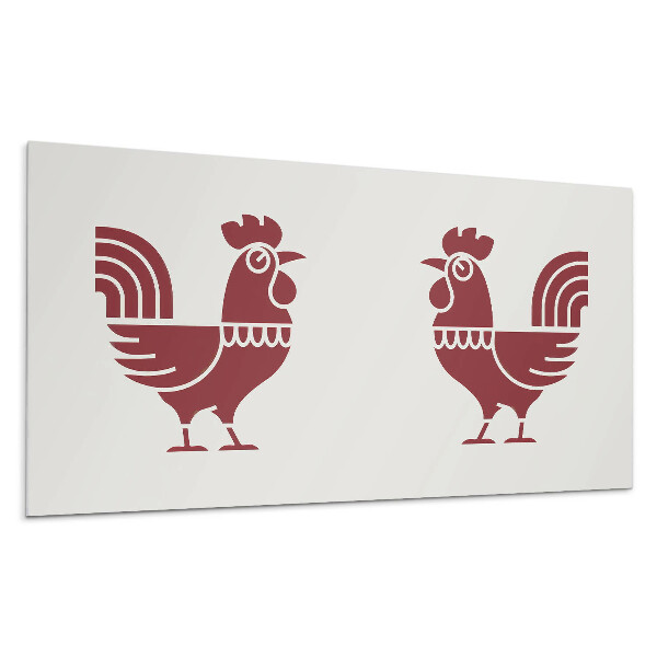 Nástěnný panel Stylizovaný kohout v grafice