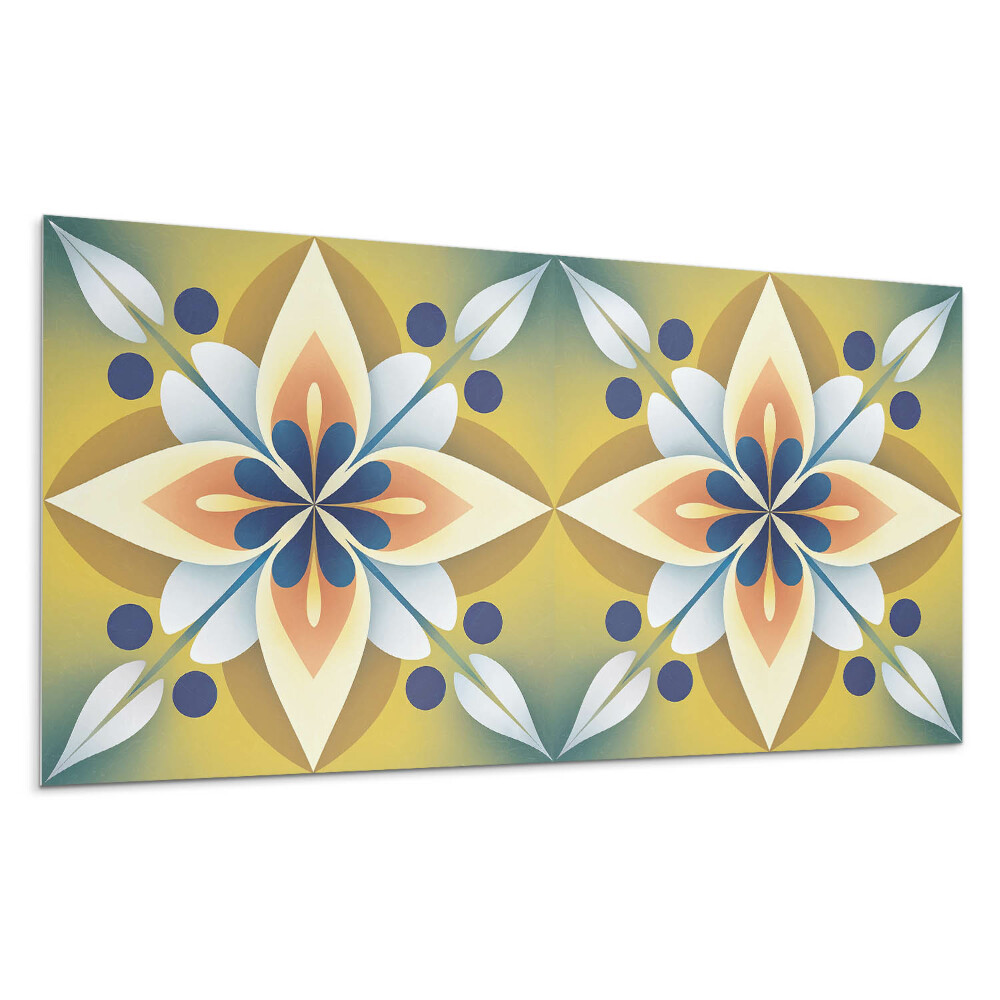 Dekoracni panel Květinový vzor mandaly