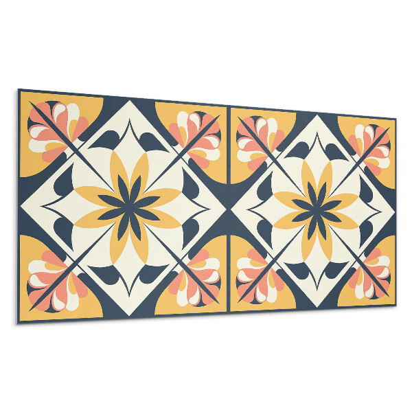 Dekoracni panel Květinový vzor v kosočtverci