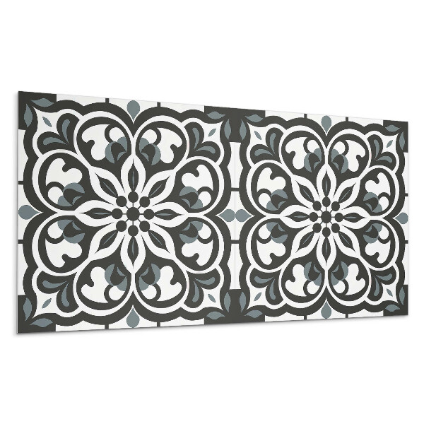 Nástěnný panel Květinový vzor s ornamenty