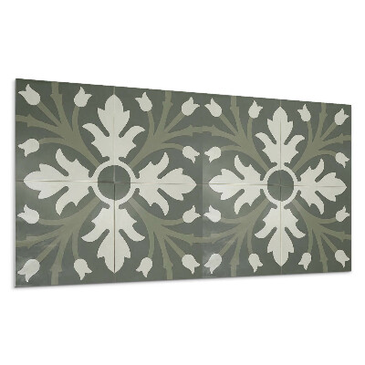 Nástěnný panel Rostlinný vzor na dlaždicích