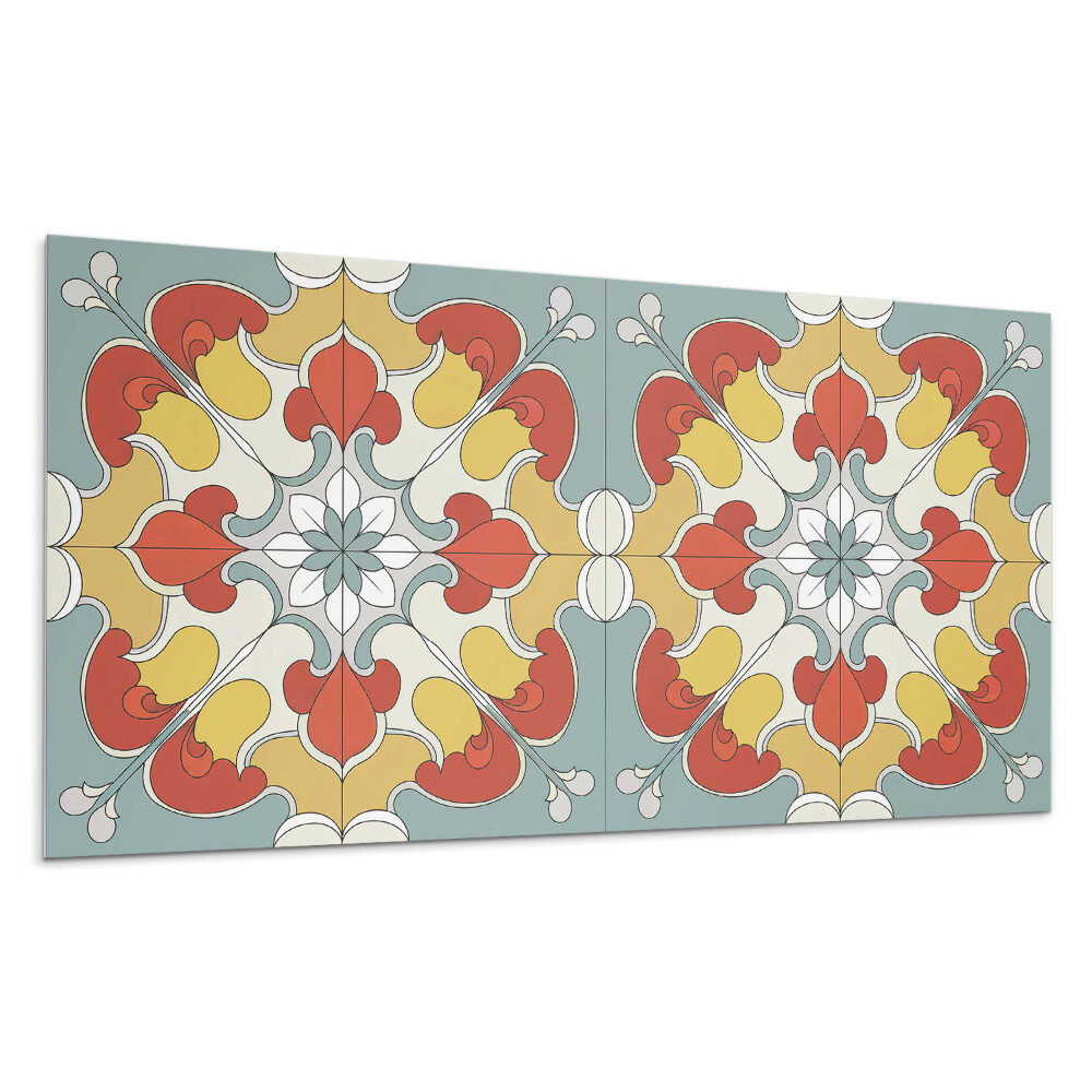 Nástěnný panel Květinový vzor mandaly