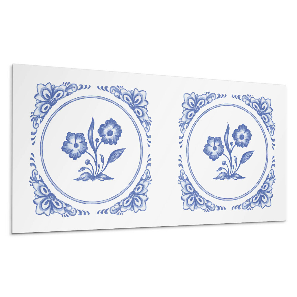 Panel na zeď Květinový vzor v kruhu