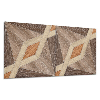 Panel na zeď Geometrický dřevěný vzor