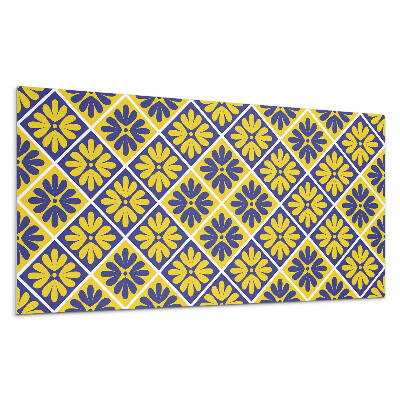 Panel na zeď Květinový vzor v kosočtvercích