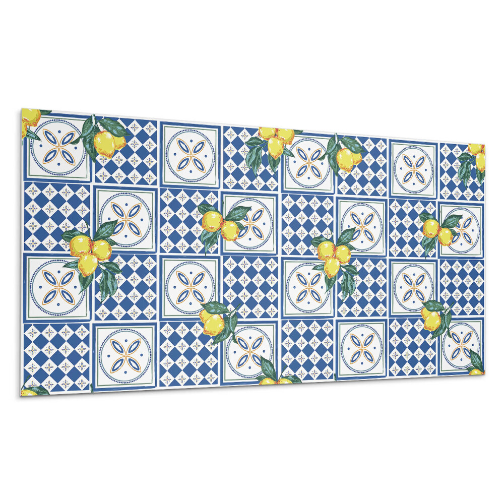 Nástěnný panel Citronový motiv na dlaždicích