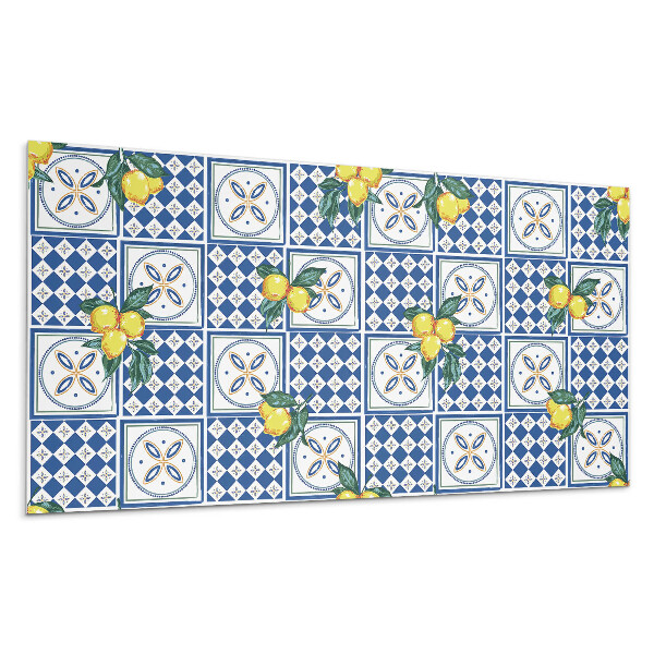 Nástěnný panel Citronový motiv na dlaždicích
