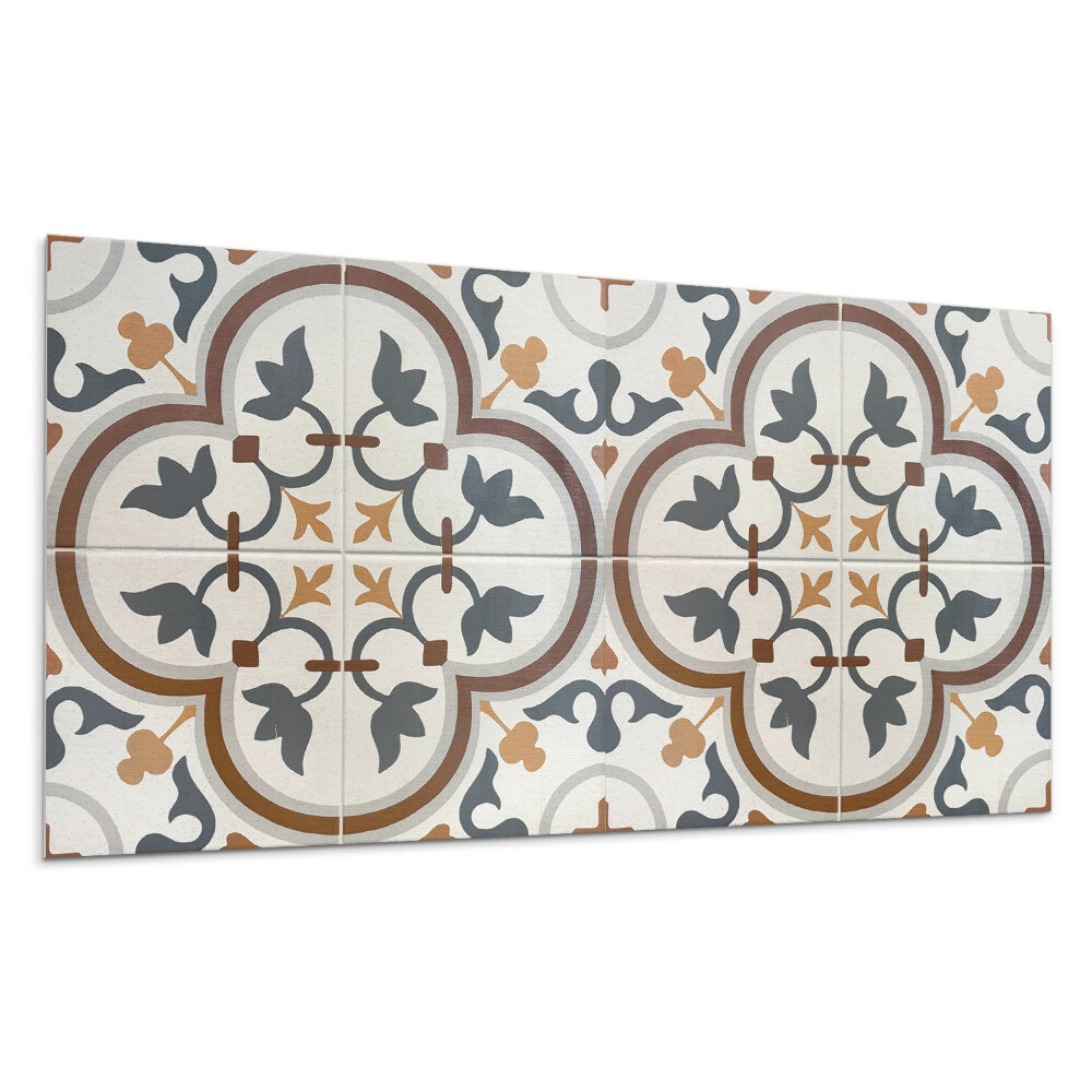 Pvc obkladový panel Kostkovaný květinový vzor