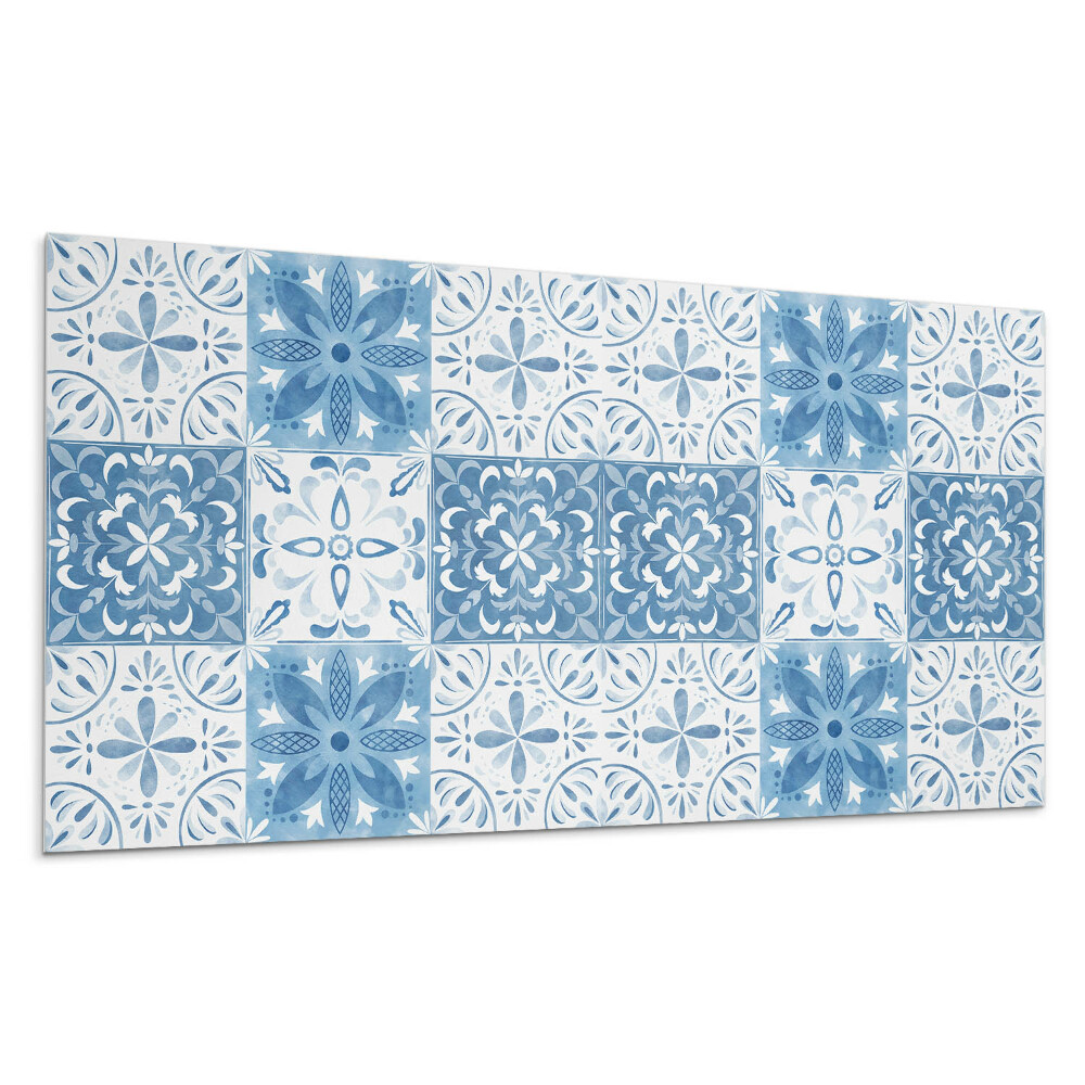 Nástěnný panel Květinový vzor v dlaždicích