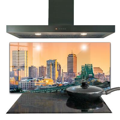 Skleněný obklad do kuchyně Boston Massachusetts