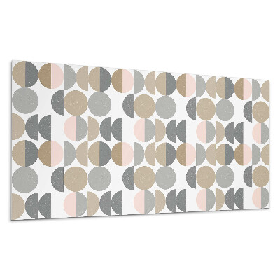 Nástěnný panel Geometrie kruhů a půlkruhů