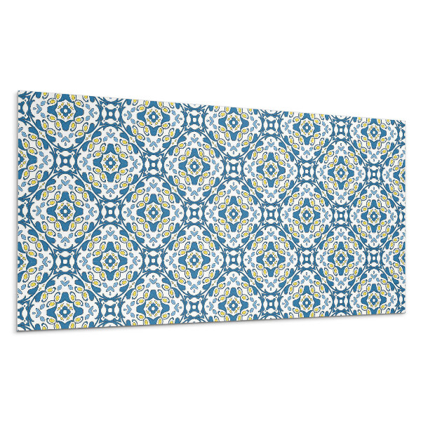 Nástěnný panel Geometrický vzor s květinovým motivem