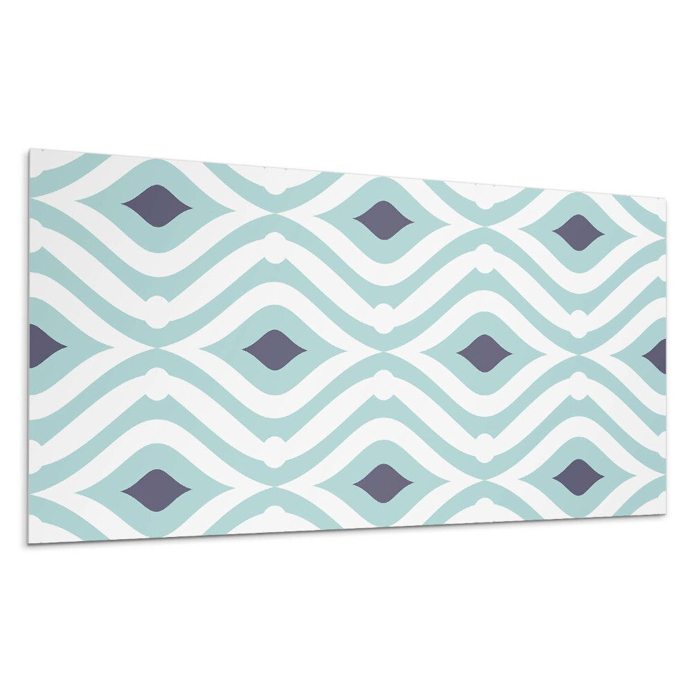 Panel na zeď Vlny a kosočtverce v rytmu