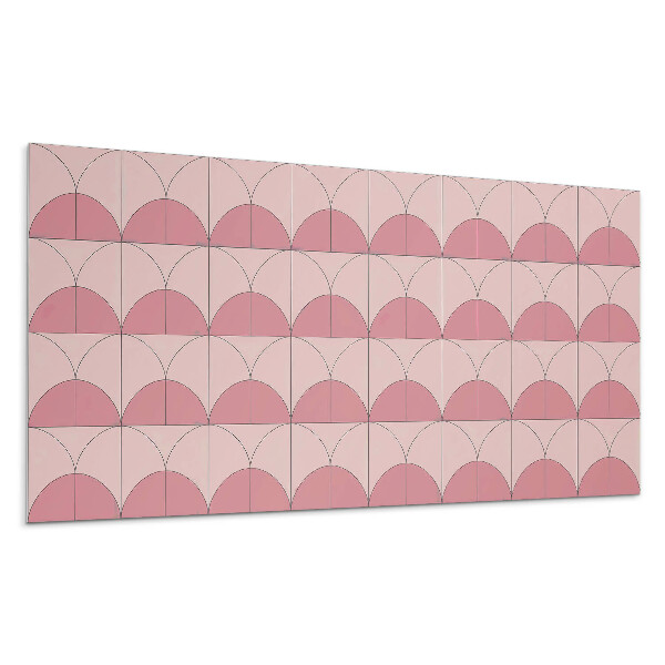 Panel na zeď Geometrické půlkruhy v aranžmá