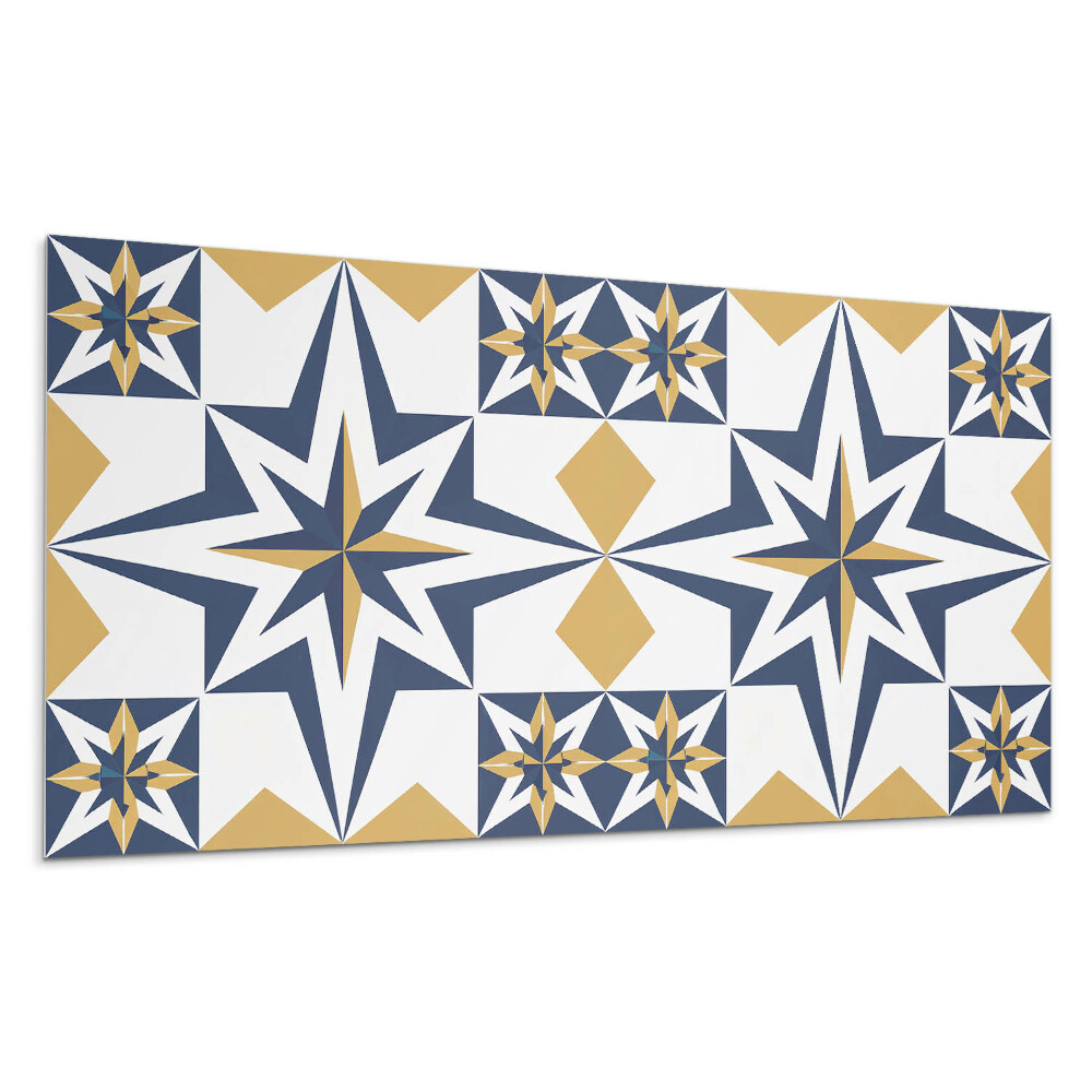 Nástěnný panel Geometrické hvězdy ve čtvercích