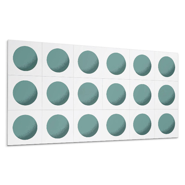 Dekoracni panel Geometrické kruhy v mřížce
