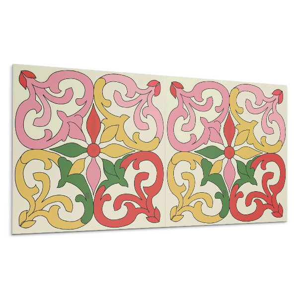 Panel na zeď Květinový vzor s ornamenty