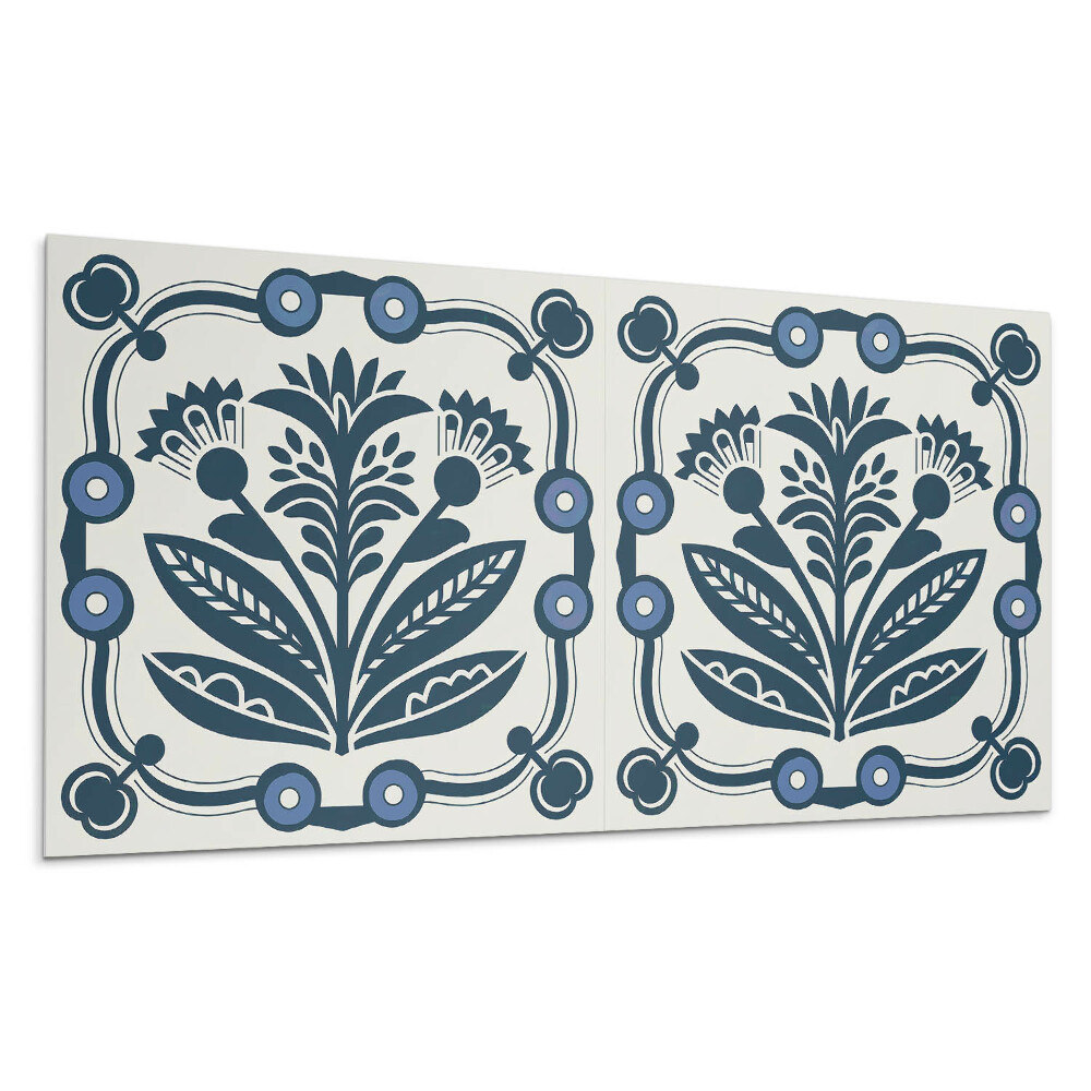 Nástěnný panel Květinový vzor s listy