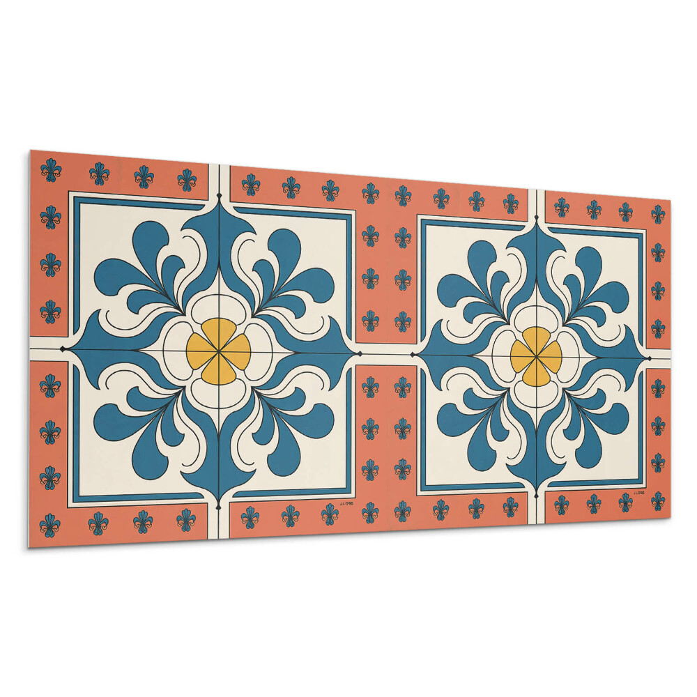 Panel na zeď Lidový vzor s květinami