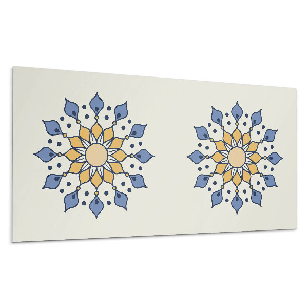 Dekoracni panel Mandala s květinovými vzory