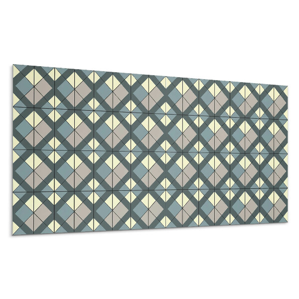 Dekoracni panel Geometrický kostkovaný vzor