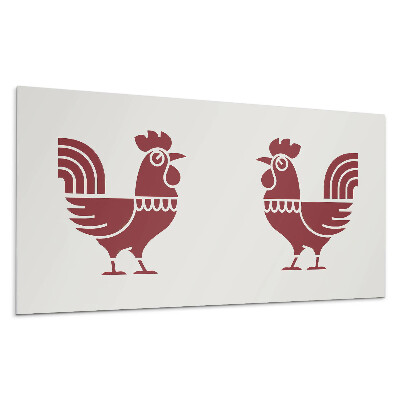 Panel na zeď Stylizovaný kohout v grafice