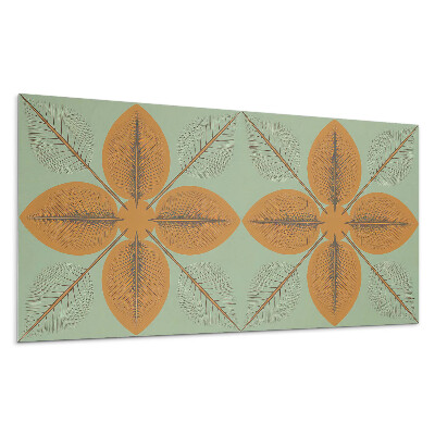 Nástěnný panel Listy v symetrickém vzoru