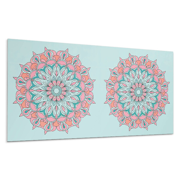 Nástěnný panel Mandala vzor s listy